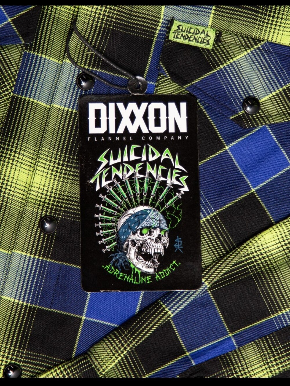 Dixxon Suicidal Tendencies Flannel Men's Size 2X - Picture 4 of 4